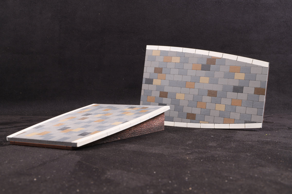 Made in Manchester Models O Gauge Pair of Platform Ramp Kits (Paved) EPF-OG